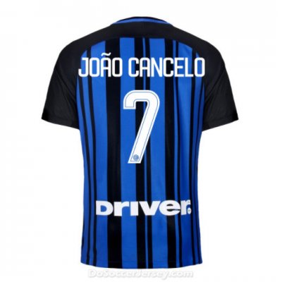 Inter Milan 2017/18 Home JOÃO CANCELO #7 Shirt Soccer Jersey