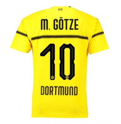 Borussia Dortmund 2018/19 M. Götze 10 Cup Home Shirt Soccer Jersey