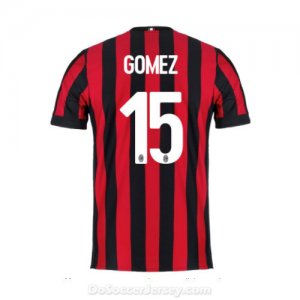 AC Milan 2017/18 Home Gomez #15 Shirt Soccer Jersey
