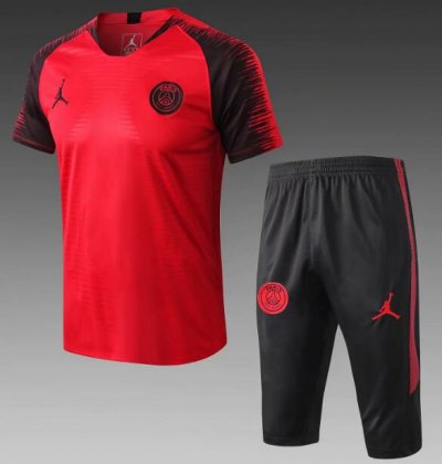 PSG x Jordan 2018/19 Red Stripe Short Training Suit