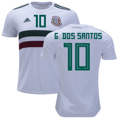 Mexico 2018 World Cup Away GIOVANI DOS SANTOS 10 Shirt Soccer Jersey