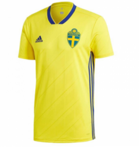 Match Version Sweden 2018 World Cup Home Shirt Soccer Shirt