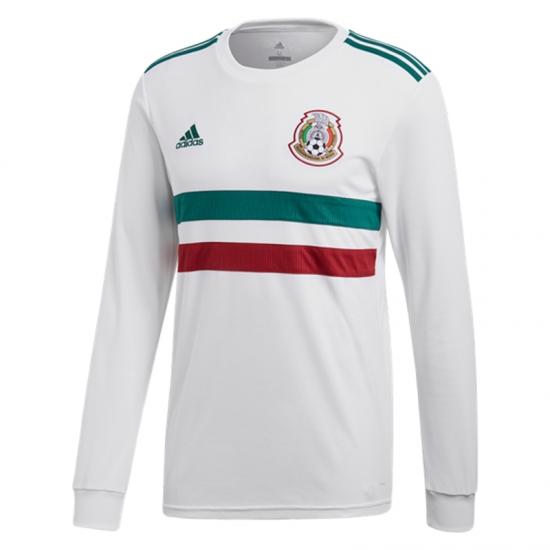 Mexico 2018 World Cup Away Long Sleeved Shirt Soccer Jersey - Click Image to Close