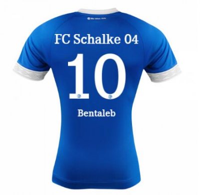 FC Schalke 04 2018/19 Nabil Bentaleb 10 Home Shirt Soccer Jersey