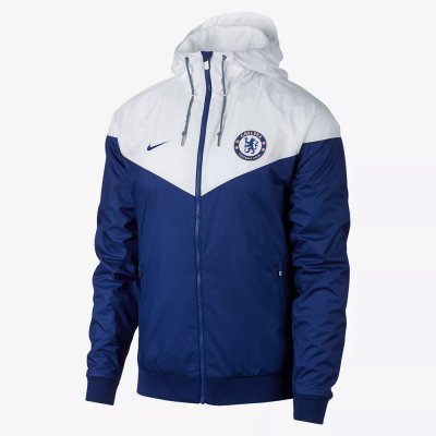 Chelsea 2017/18 Blue Woven Windrunner Jacket