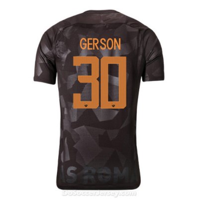 AS ROMA 2017/18 Third GERSON #30 Shirt Soccer Jersey
