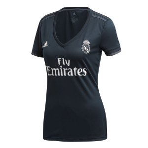 Real Madrid 2018/19 Away Black Women's Shirt Soccer Jersey