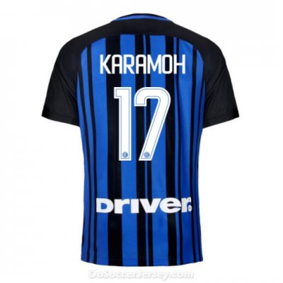 Inter Milan 2017/18 Home KARAMOH #17 Shirt Soccer Jersey