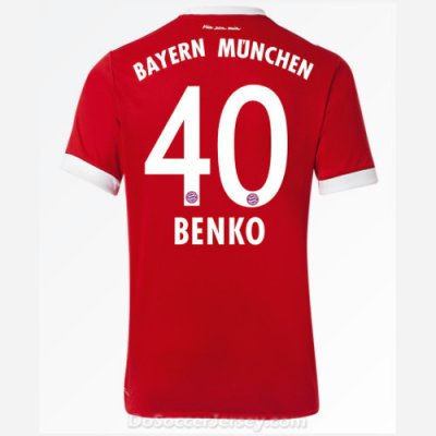Bayern Munich 2017/18 Home Benko #40 Shirt Soccer Jersey