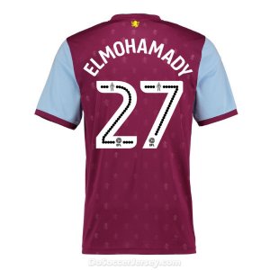 Aston Villa 2017/18 Home Elmohamady #27 Shirt Soccer Jersey
