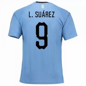 Uruguay 2018 World Cup Home Luis Suárez Shirt Soccer Jersey