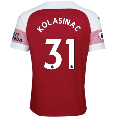 Arsenal 2018/19 Sead Kolasinac 31 Home Shirt Soccer Jersey