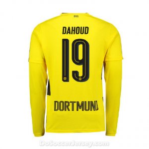 Borussia Dortmund 2017/18 Home Dahoud #19 Long Sleeve Soccer Shirt