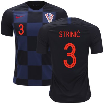 Croatia 2018 World Cup Away IVAN STRINIC 3 Shirt Soccer Jersey