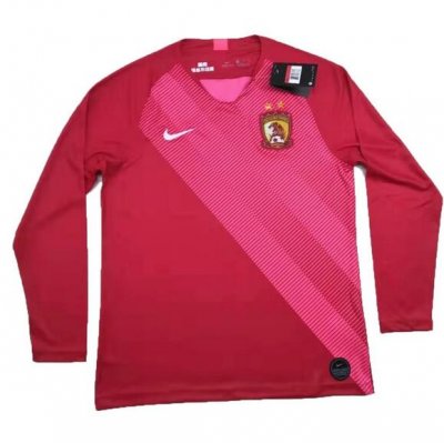 Guangzhou Evergrande 2019/2020 Home Long Sleeved Shirt Soccer Jersey