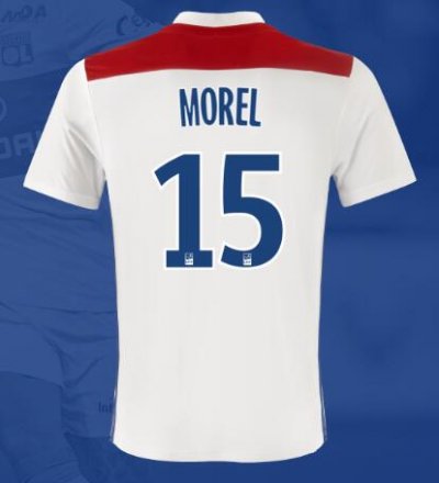 Olympique Lyonnais 2018/19 MOREL 15 Home Shirt Soccer Jersey