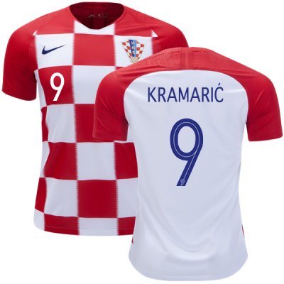 Croatia 2018 World Cup Home ANDREJ KRAMARIC 9 Shirt Soccer Jersey