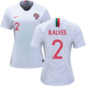 Portugal 2018 World Cup BRUNO ALVES 2 Away Women's Shirt Soccer Jersey