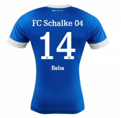 FC Schalke 04 2018/19 Baba Rahman 14 Home Shirt Soccer Jersey