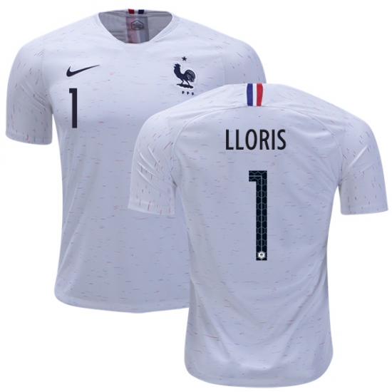France 2018 World Cup HUGO LLORIS 1 Away Shirt Soccer Jersey - Click Image to Close