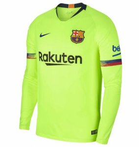 Barcelona 2018/19 Away Long Sleeve Shirt Soccer Jersey