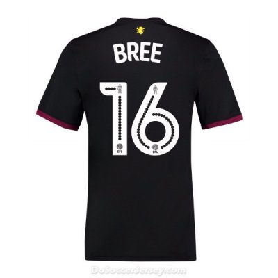 Aston Villa 2017/18 Away Bree #16 Shirt Soccer Jersey