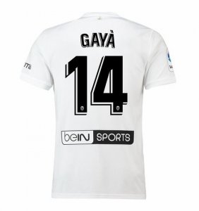 Valencia 2018/19 GAYÀ 14 Home Shirt Soccer Jersey