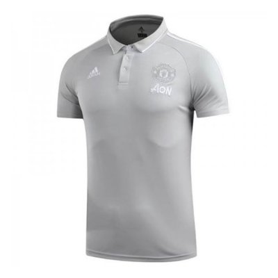 Manchester United 2017/18 Gray Polo Shirt