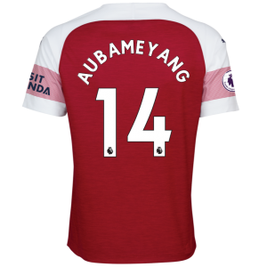 Arsenal 2018/19 AUBAMEYANG 14 Home Shirt Soccer Jersey