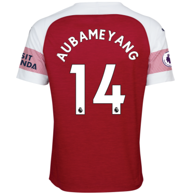 Arsenal 2018/19 AUBAMEYANG 14 Home Shirt Soccer Jersey