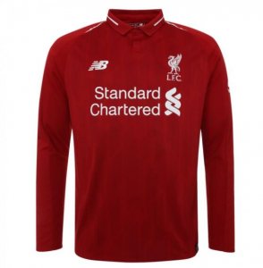 Liverpool 2018/19 Home Long Sleeve Shirt Soccer Jersey Men