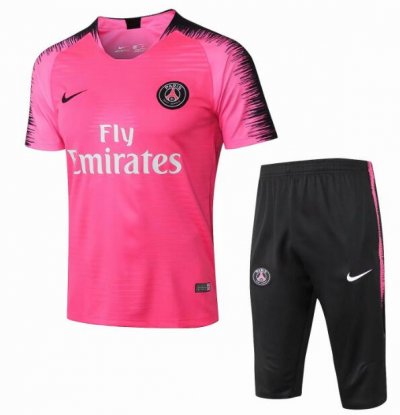 PSG 2018/19 Pink Stripe Short Training Suit