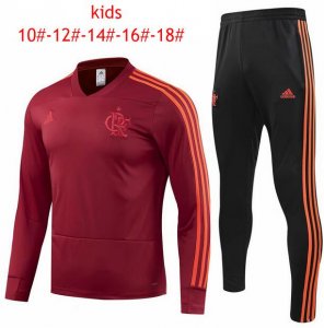 Kids Flamengo 2018/19 Training Suit (Red Sweat Shirt + Pants)