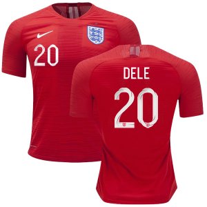 England 2018 FIFA World Cup DELE ALLI 20 Away Shirt Soccer Jersey