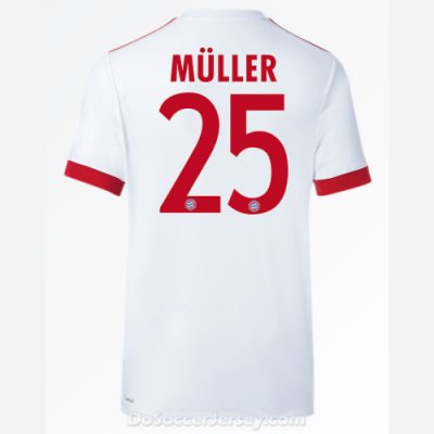 Bayern Munich 2017/18 UCL Müller #25 Shirt Soccer Jersey