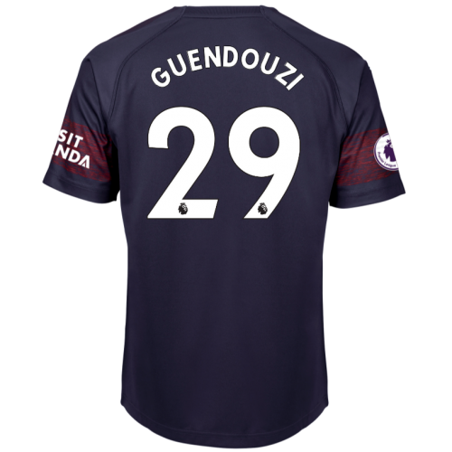 Arsenal 2018/19 Mattéo Guendouzi 29 Away Shirt Soccer Jersey