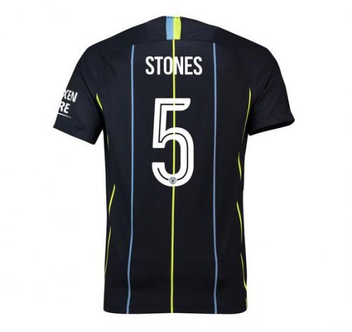Manchester City 2018/19 Stones 5 UCL Cup Away Shirt Soccer Jersey