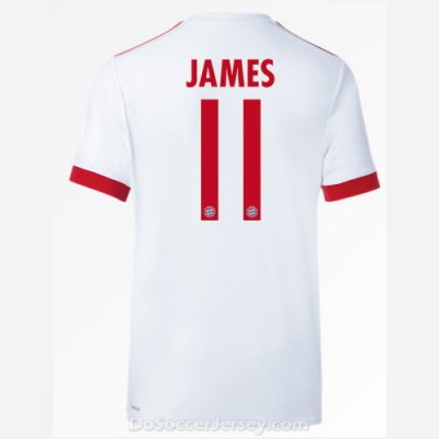 Bayern Munich 2017/18 UCL James #11 Shirt Soccer Jersey
