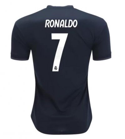 Cristiano Ronaldo Real Madrid 2018/19 Away Black Shirt Soccer Jersey