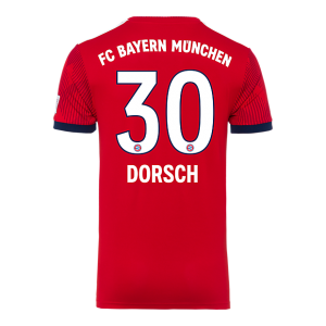 Bayern Munich 2018/19 Home 30 Dorsch Shirt Soccer Jersey