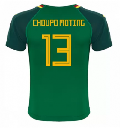 Cameroon 2018 World Cup Home Choupo Moting Shirt Soccer Jersey