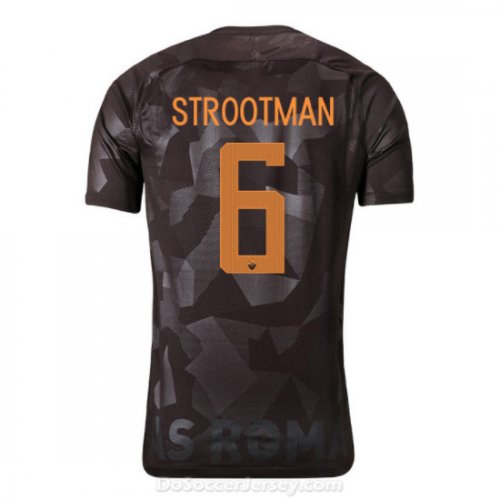AS ROMA 2017/18 Third STROOTMAN #6 Shirt Soccer Jersey