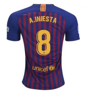 Barcelona 2018/19 Home Iniesta 8 Shirt Soccer Jersey