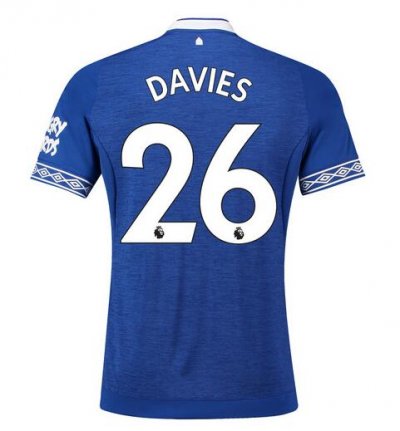 Everton 2018/19 Davies 26 Home Shirt Soccer Jersey