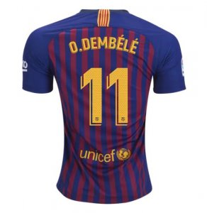 FC Barcelona 2018/19 Home Ousmane Dembele Shirt Soccer Jersey
