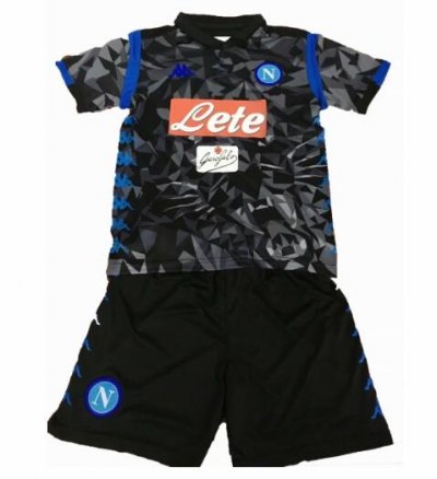 Napoli 2018/19 Away Kids Soccer Jersey Kit Children Shirt + Shorts