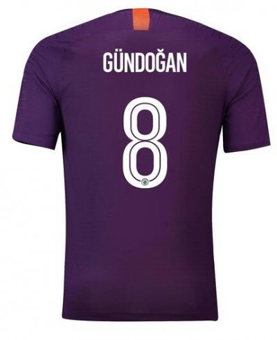Manchester City 2018/19 Gundogan 8 UCL Cup Third Shirt Soccer Jersey
