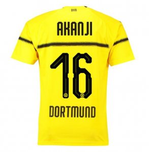 Borussia Dortmund 2018/19 Akanji 16 Cup Home Shirt Soccer Jersey