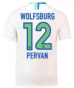 VfL Wolfsburg 2018/19 PERVAN 12 Away Shirt Soccer Jersey