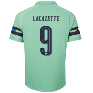 Arsenal 2018/19 Alexandre Lacazette 9 UEFA Europa Third Shirt Soccer Jersey